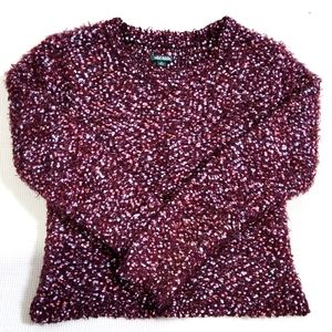 Wild Fable Purple confetti cropped sweater sz-Med